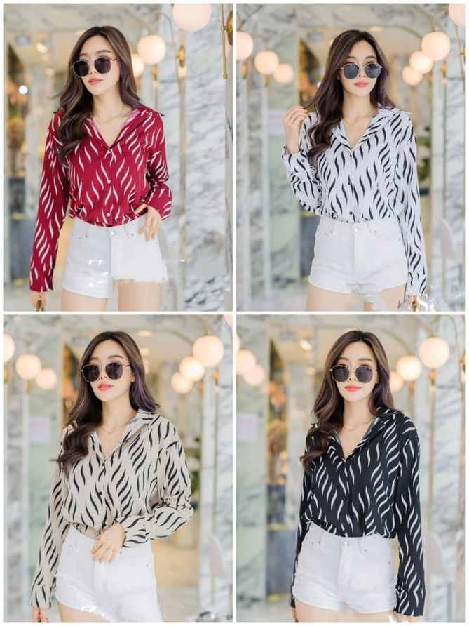 Beautiful Printed Shirts Designer Ladies Top Catalog